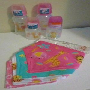 Baby Bottles & Bibb Set